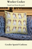 cavalier dog cushion