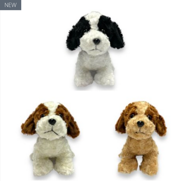 Black and white cockapoo stuffed animal deals