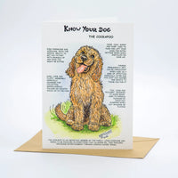 cockapoo greeting card