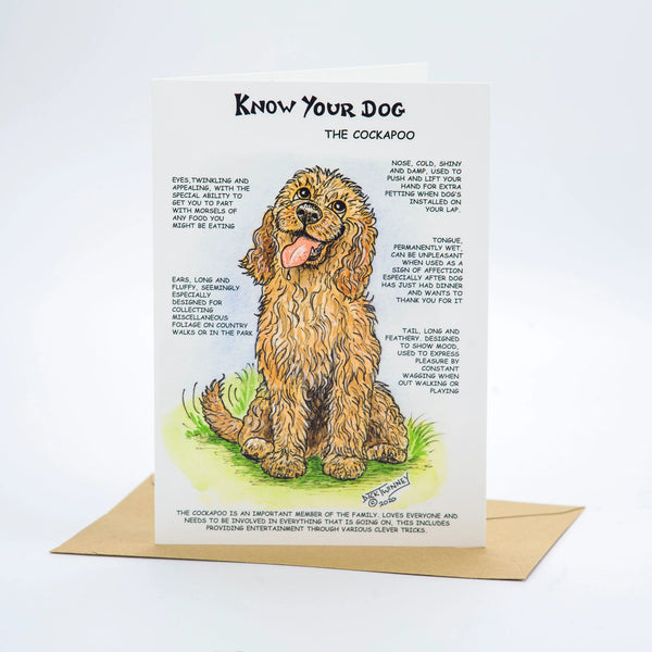 cockapoo greeting card