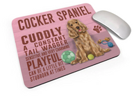 Cuddly Cocker Spaniel Mouse Mat