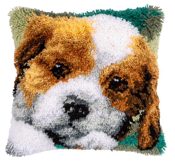 spaniel puppy cushion