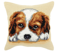 Spaniel puppy cross stitch kit