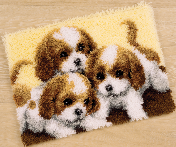 spaniel puppies rug