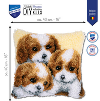 puppies latch hook rug