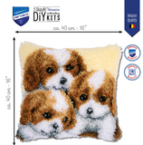 puppies latch hook rug