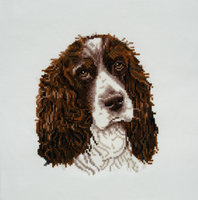 springer spaniel cross stitch