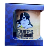 black and white affectionate sprollie mug