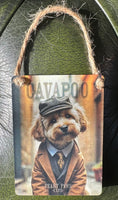 Peaky Paws Club - Dangler - Cavapoo with jute string