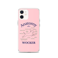 Anatomy of a Wocker - Working Cocker Spaniel - iPhone Case - Pink