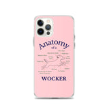 Anatomy of a Wocker - Working Cocker Spaniel - iPhone Case - Pink