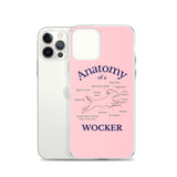 Anatomy of a Wocker - Working Cocker Spaniel - iPhone Case - Pink