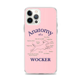 Anatomy of a Wocker - Working Cocker Spaniel - iPhone Case - Pink