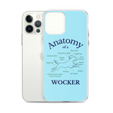 Anatomy of a Wocker - Working Cocker Spaniel - iPhone Case - Blue