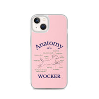 Anatomy of a Wocker - Working Cocker Spaniel - iPhone Case - Pink