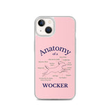 Anatomy of a Wocker - Working Cocker Spaniel - iPhone Case - Pink