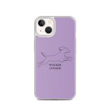 Wocker Cocker - Working Cocker Spaniel - iPhone Case - Purple