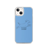 Wocker Cocker - Working Cocker Spaniel - iPhone Case - Blue