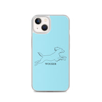 Wocker - Working Cocker Spaniel - iPhone Case - Light Blue