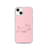 Cocker Spaniel iPhone case - Pink