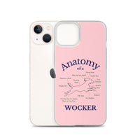 Anatomy of a Wocker - Working Cocker Spaniel - iPhone Case - Pink