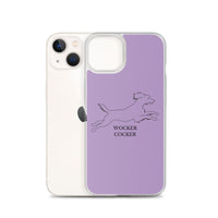 Wocker Cocker - Working Cocker Spaniel - iPhone Case - Purple