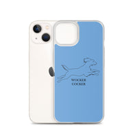 Wocker Cocker - Working Cocker Spaniel - iPhone Case - Blue
