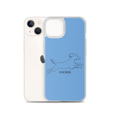 Cocker Spaniel iPhone case - Blue