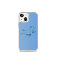 Wocker Cocker - Working Cocker Spaniel - iPhone Case - Blue