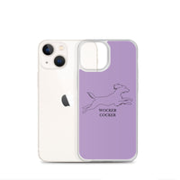 Wocker Cocker - Working Cocker Spaniel - iPhone Case - Purple