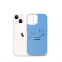 Wocker Cocker - Working Cocker Spaniel - iPhone Case - Blue