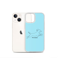 Wocker - Working Cocker Spaniel - iPhone Case - Light Blue