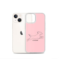 Cocker Spaniel iPhone case - Pink