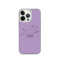 Wocker Cocker - Working Cocker Spaniel - iPhone Case - Purple