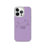 Wocker Cocker - Working Cocker Spaniel - iPhone Case - Purple