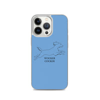 Wocker Cocker - Working Cocker Spaniel - iPhone Case - Blue