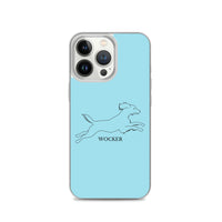 Wocker - Working Cocker Spaniel - iPhone Case - Light Blue