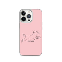 Cocker Spaniel iPhone case - Pink