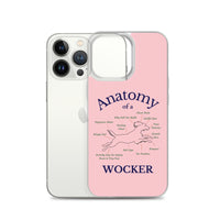 Anatomy of a Wocker - Working Cocker Spaniel - iPhone Case - Pink