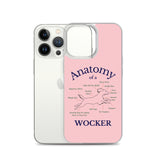 Anatomy of a Wocker - Working Cocker Spaniel - iPhone Case - Pink