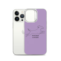 Wocker Cocker - Working Cocker Spaniel - iPhone Case - Purple