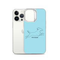 Wocker - Working Cocker Spaniel - iPhone Case - Light Blue