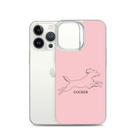 Cocker Spaniel iPhone case - Pink