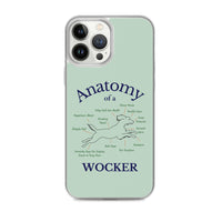 Anatomy of a Wocker - Working Cocker Spaniel - iPhone Case - Green