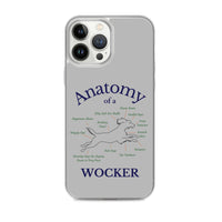 Anatomy of a Wocker - Working Cocker Spaniel - iPhone Case - Grey