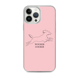 Wocker Cocker - Working Cocker Spaniel - iPhone Case - Pink