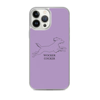 Wocker Cocker - Working Cocker Spaniel - iPhone Case - Purple