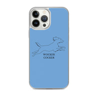 Wocker Cocker - Working Cocker Spaniel - iPhone Case - Blue