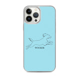 Wocker - Working Cocker Spaniel - iPhone Case - Light Blue