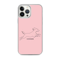 Cocker Spaniel iPhone case - Pink
